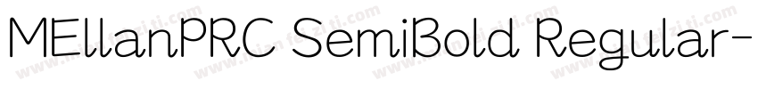 MEllanPRC SemiBold Regular字体转换